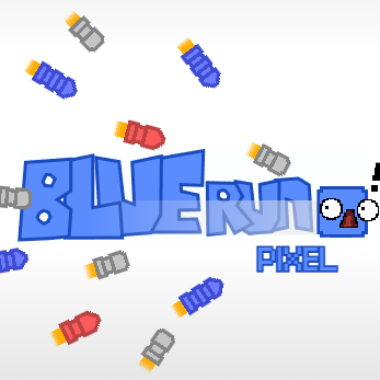 blue run pixel